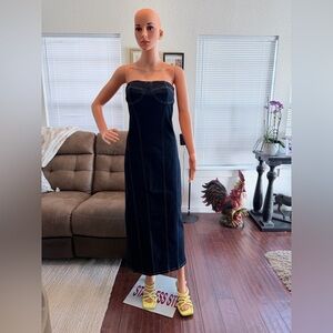 Vici Midnight Denim Blue Strapless Dress